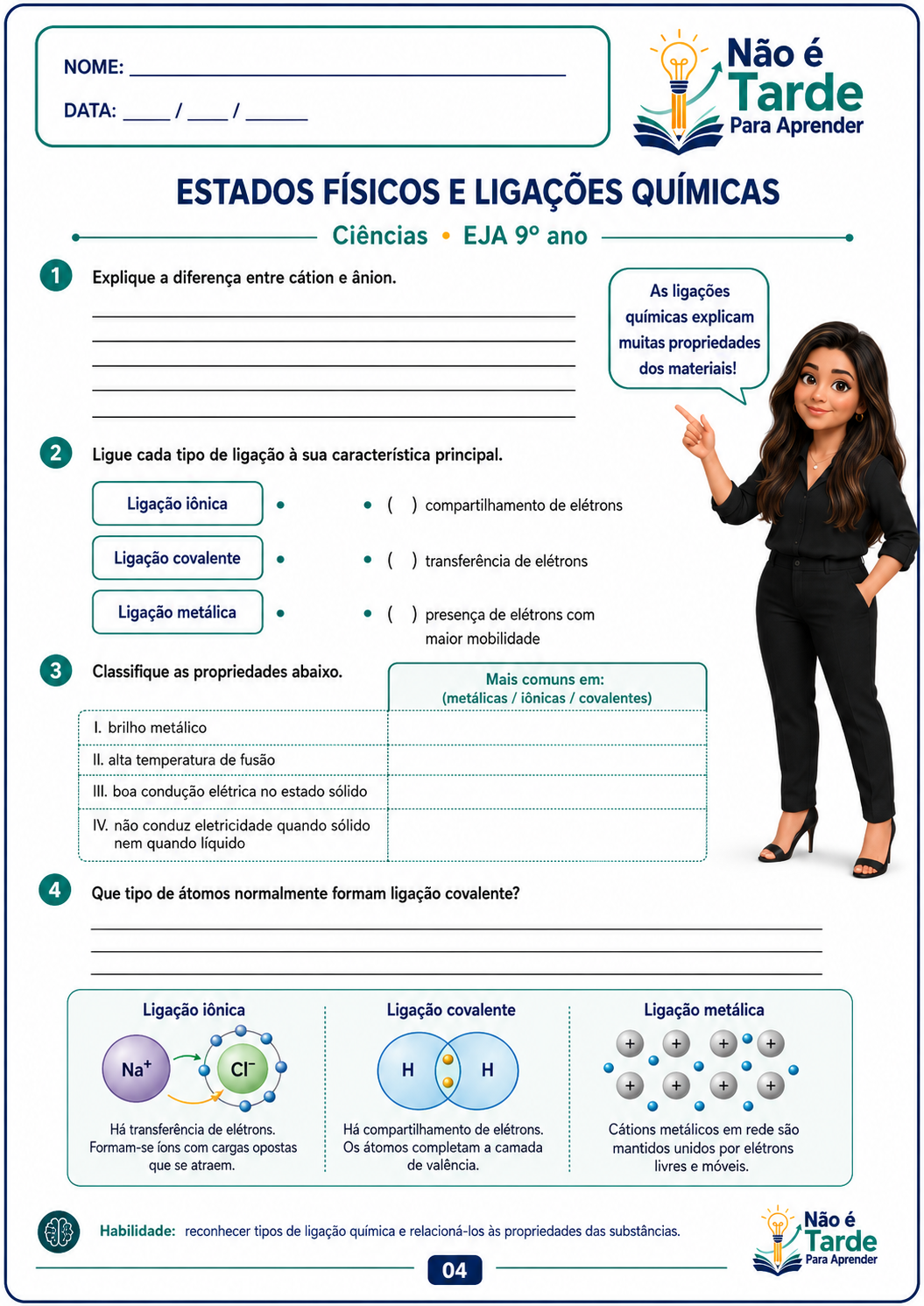 Folha de atividade EJA 5